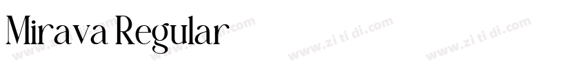 Mirava Regular字体转换 Mirava Regular字体转换
